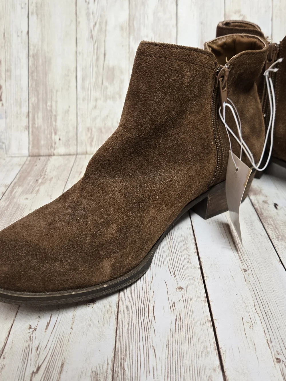 Kensie Gary Brown Suede Ankle Boots Size 9M Tag Attached